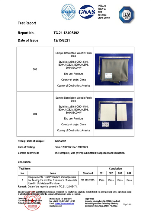 R08 Fire Resistence_CA-TB117 series mesh_Active stool_Standard